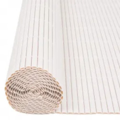 OMAXI Oboustranný zahradní plot 110 x 300 cm bílý 662953