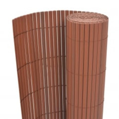 OMAXI Oboustranný zahradní plot 110 x 500 cm hnědý 663080