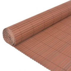 OMAXI Oboustranný zahradní plot 110 x 500 cm hnědý 663080