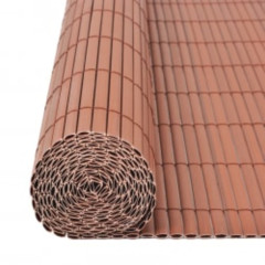 OMAXI Oboustranný zahradní plot 110 x 500 cm hnědý 663080