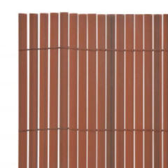 OMAXI Oboustranný zahradní plot 110 x 500 cm hnědý 663080