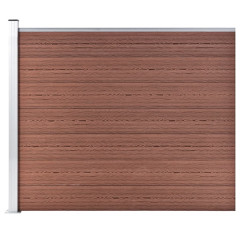 OMAXI Plotový dílec WPC 175 x 146 cm hnědý 194775