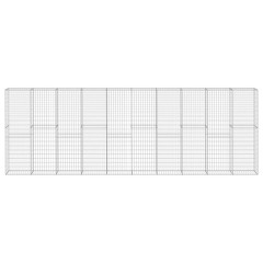 OMAXI Gabionová zeď s víky z pozinkované oceli 600 x 30 x 200 cm 571690