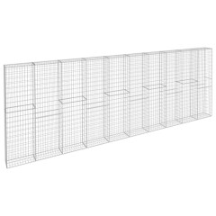 OMAXI Gabionová zeď s víky z pozinkované oceli 600 x 30 x 200 cm 571690