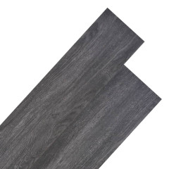 OMAXI Nesamolepicí PVC podlahová prkna 5,26 m² 2 mm černobílá 567516