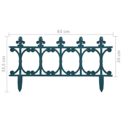 OMAXI Travní lemy 16 ks zelené 10 m PP 796512