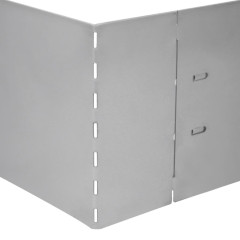 OMAXI Trávní lem 10 ks pozinkovaná ocel 100 x 20 cm 587064