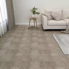 OMAXI Samolepicí podlahové desky 55 ks PVC 5,11 m² šedé 082683