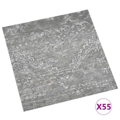 OMAXI Samolepicí podlahové desky 55 ks PVC 5,11 m² betonově šedé 082775