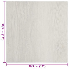 OMAXI Samolepicí podlahové desky 55 ks PVC 5,11 m² béžové 082546