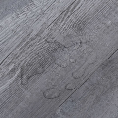 OMAXI Samolepicí podlahová krytina PVC 5,21 m² 2 mm matné šedé dřevo 435892