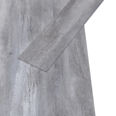 OMAXI Samolepicí podlahová krytina PVC 5,21 m² 2 mm matné šedé dřevo 435892