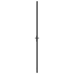 OMAXI Interiérové dveře 76 x 201,5 cm černé ESG sklo a hliník 542528