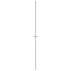 OMAXI Interiérové dveře 93 x 201,5 cm bílé ESG sklo a hliník 542665