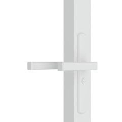 OMAXI Interiérové dveře 93 x 201,5 cm bílé ESG sklo a hliník 542665
