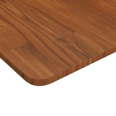 OMAXI Koupelnová deska tmavě hnědá 80x40x1,5 cm ošetřený masiv 930175