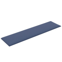 OMAXI Nástěnné panely 12 ks modré 60 x 15 cm textil 1,08 m² 019305