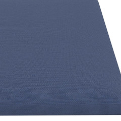 OMAXI Nástěnné panely 12 ks modré 60 x 15 cm textil 1,08 m² 019305
