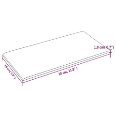 OMAXI Nástěnné panely 12 ks šedé 30 x 15 cm umělá kůže 0,54 m² 018780