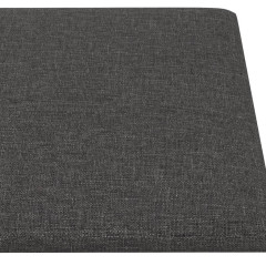 OMAXI Nástěnné panely 12 ks tmavě šedé 30 x 15 cm textil 0,54 m² 018667