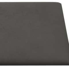 OMAXI Nástěnné panely 12 ks tmavě šedé 60 x 30 cm samet 2,16 m² 074380