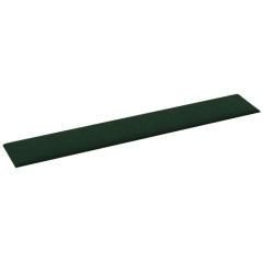 OMAXI Nástěnné panely 12 ks tmavě zelené 90 x 15 cm samet 1,62 m² 074670