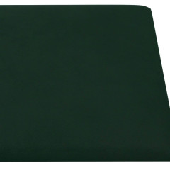 OMAXI Nástěnné panely 12 ks tmavě zelené 90 x 15 cm samet 1,62 m² 074670