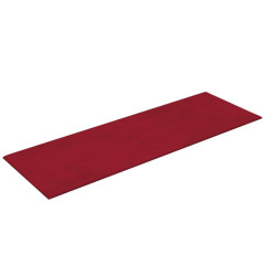 OMAXI Nástěnné panely 12 ks vínové 90 x 30 cm samet 3,24 m² 074977