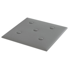 OMAXI Nástěnné panely 12 ks šedé 30 x 30 cm umělá kůže 1,08 m² 075516