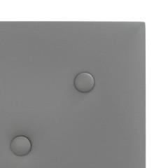 OMAXI Nástěnné panely 12 ks šedé 30 x 30 cm umělá kůže 1,08 m² 075516