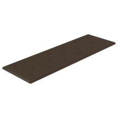 OMAXI Nástěnné panely 12 ks hnědé 90 x 30 cm umělá kůže 3,24 m² 075820