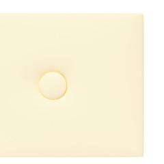 OMAXI Nástěnné panely 12 ks krémové 90 x 15 cm umělá kůže 1,62 m² 075707