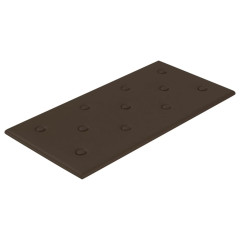 OMAXI Nástěnné panely 12 ks hnědé 60 x 30 cm umělá kůže 2,16 m² 075684
