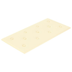 OMAXI Nástěnné panely 12 ks krémové 60 x 30 cm umělá kůže 2,16 m² 075639
