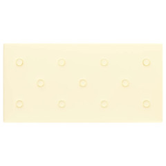 OMAXI Nástěnné panely 12 ks krémové 60 x 30 cm umělá kůže 2,16 m² 075639