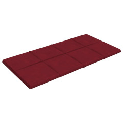 OMAXI Nástěnné panely 12 ks vínové 60 x 30 cm samet 2,16 m² 076629
