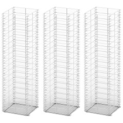 OMAXI Sada gabionů 3 ks pozinkovaný drát 25 x 25 x 100 cm 875598