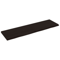 OMAXI Koupelnová deska tmavě hnědá 140x40x(2-4) cm ošetřený masiv 834180