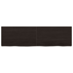 OMAXI Koupelnová deska tmavě hnědá 140x40x(2-4) cm ošetřený masiv 834180