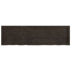 OMAXI Koupelnová deska tmavě hnědá 140x40x(2-4) cm ošetřený masiv 834180