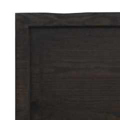 OMAXI Koupelnová deska tmavě hnědá 140x40x(2-4) cm ošetřený masiv 834180
