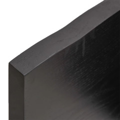 OMAXI Koupelnová deska tmavě hnědá 140x40x(2-4) cm ošetřený masiv 834180