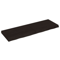 OMAXI Koupelnová deska tmavě hnědá 120x40x(2-6) cm ošetřený masiv 834111