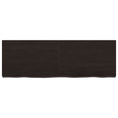 OMAXI Koupelnová deska tmavě hnědá 120x40x(2-6) cm ošetřený masiv 834111