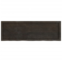 OMAXI Koupelnová deska tmavě hnědá 120x40x(2-6) cm ošetřený masiv 834111