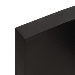 OMAXI Koupelnová deska tmavě hnědá 120x40x(2-6) cm ošetřený masiv 834111