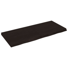 OMAXI Koupelnová deska tmavě hnědá 140x60x(2-6) cm ošetřený masiv 834234