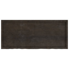 OMAXI Koupelnová deska tmavě hnědá 140x60x(2-6) cm ošetřený masiv 834234