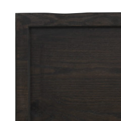 OMAXI Koupelnová deska tmavě hnědá 140x60x(2-6) cm ošetřený masiv 834234