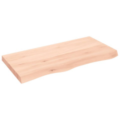 OMAXI Koupelnová deska 100x50x(2-6) cm neošetřené masivní dřevo 832124